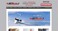 Desktop Screenshot of airambulance1.com